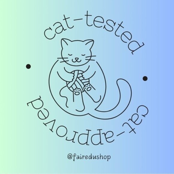 Cat Toy 100% Cotton Crochet Handmade Natural Material Soft on Paws Curly-Q Tail - Picture 3 of 16